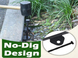No Dig Landscape Kit, 40-Foot Long, 3-Inch Tall Garden Border and 100 pcs Landscape V1258-DP02-C-250