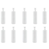 10x 250ml Clear HDPE Round Bottle 28/410 Caps - Empty Plastic Food Storage V238-SUPDZ-30342633554000