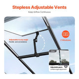 VEVOR Polycarbonate Greenhouse 8 x 14 Ft Outdoor Walk-in Greenhouse for Garden V952-JTSZWSL8W14FB0RRXV0