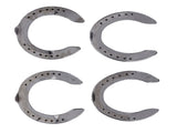 4pcs Horseshoes Aluminum Alloy Light Weight Reliable Practical Horse Riding Accessory for Racecourse V1294-YM0523-3111220079611