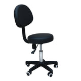Salon Stool - Adjustable Swivel Chair with Back - Pedicure Beauty Hairdressing V238-SUPDZ-40082774720592