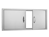 BBQ Access Door, 915x533 mm Double Outdoor Kitchen Door, Stainless Steel Flush Mount Door, Wall V952-SMMBSCJMYS36GACHDV0