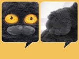 Cat Plush Toy Cute Soft Skin Friendly Fluffy Staring Short Plush Cat Hugging Sleeping Pillow for V1294-YM0521-3117230043011