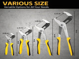 ELEAD 4Pcs Groove Joint Pliers Set Adjustable Water Pump Pliers with Tool Bag V465-70093