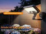 2Pcs Magnetic Solar Lights Outdoor with 3 Lighting Modes Dual Charging Modes ABS and IP65 Waterproof V1366-AZ2-W-14932