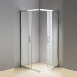 900 x 800mm Sliding Door Nano Safety Glass Shower Screen By Della Francesca V63-829301