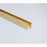 80cm Reeded Glass Shower Screen with Gold Wall Channel and Round Pole V63-919551