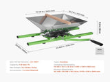 1.8 Gal/7L Fruit and Apple Crusher, Large Manual Grinder, Stainless Steel Fruit Scratter Pulper for V952-GJYZJLSBXG7LH0QABV0
