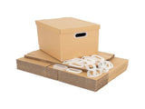 10Pcs Corrugated Cardboard Storage Boxes Multi-Purpose Organising Cartons V63-954051