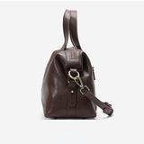 Premium Cowhide Large Capacity Handbag Commuter Shoulder & Crossbody, Boston Pillow Bag, Fabric V1232-SSSTB-ZP-001