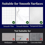 2-Pack Stainless Steel Shower Shelf, Drill-Free Bathroom Storage for Shampoo, 12x4x6 Inches V1188-MS-325-0042