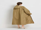 Size L Pink Women's Chic Lightweight Waterproof Raincoat - Long Hooded Packable Rain Jacket with V888-ELOSUNG32625