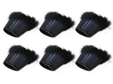 6Pcs Feather Cloth Lampshade Blue Hotel Chandelier Wall Lamp Decoration Protective Cover V1294-YM0718-3119200176211