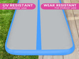 Powertrain Airtrack 20cm Thick 6m x 2m Inflatable Gymnastics Tumbling Mat Air Track - Blue IFM-0602-GYBU