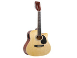Karrera 12-String Acoustic Guitar with EQ - Natural 12S-EQ-NAT