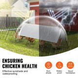 VEVOR Chicken Tunnels, 729 x 200 x 61.5cm Chicken Tunnels Yard, Portable Chicken Tunnels V952-YJSD2TDGJKJ0DH00FV0