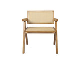 Levede 2x Dining Chair Solid Wood Rattan Natural CH1101-2-NT