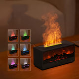 Aromatic Essential Oil Fireplace Diffuser Color Flame Diffuser Bonfire Fireplace Humidifier with V1102-GHJSQ002