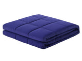 Giselle Bedding Weighted Blanket 9KG Kids Adults Heavy Gravity Relax Calm Blue WBLANKET-CT-9KG-BU
