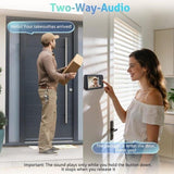 Smart Home Wireless Video Doorbell Smart Doorbell Caller Two-way Intercom Video Doorbell, 1080P V1102-DSZ-DBELL-001