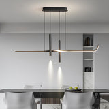 BAMDECOR A206 Modern Black Scandinavian Pendant Light Table Dining Room Living Room Pendant Lighting V255-BAM-A206-1.2-BLK