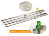 304 Stainless Steel 800mm Tile Insert Linear Shower Grate Floor Drain 50mm Waste V1233-LGTI01800D