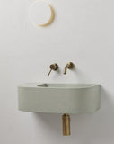 New Concrete Cement Wash Basin Counter Top Matte Mint Green terrazzo finish Wall Hung Basin V549-6530CONMINT