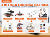 1400W Heat Press Machine 8 In 1 Sublimation Steel Frame Heat Presses with Temperature And Time V952-FM1181DGNTHJ00001V3