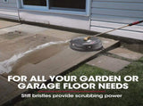 Jet-USA 15" Nylon Pressure Washer Surface Cleaner, 1/4" Fitting, For Concrete Driveway Patio Floor V219-PRWCLNJT15PA