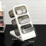 2Pack 3-Tier Foldable Tea Bag Organizer with Angled Opening - Transparent Desktop Storage Box for V1107-122-68506-LTG-2PACK