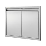 BBQ Access Door, 762x532 mm Double Outdoor Kitchen Door, Stainless Steel Flush Mount Door, Wall V952-SMABSCJMYS30M2GZNV0