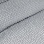 Ardor Ingrid Silver Seersucker Stripe Quilt Cover Set Double V442-INT-QUILTCS-INGRID-SILVER-DS