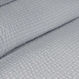 Ardor Ingrid Silver Seersucker Stripe Quilt Cover Set Double V442-INT-QUILTCS-INGRID-SILVER-DS