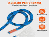 12.7mm Static Climbing, 45.7M Outdoor Rock Climbing 30KN Breaking Tension, Fiber V952-DSJLSLSXWS15D8FTZV0