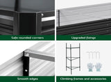 Green Fingers Raised Garden Bed 2 Pcs 210x90cm Planter Box Container Galvanised Metal Outdoor GARDEN-AG-290-CL