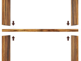 Levede 6 Tier Book Shelf Adjustable Shelves Walnut CH1154-6-WA