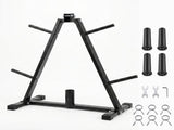 Centra Weight Plate Storage Rack Barbell Holder Stand 250KG Home Gym Fitness SP1094-BK-AU