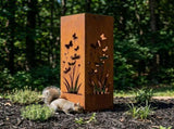 Outdoor Pineapple Garden Column, Rustic Metal Light Cover Sculpture, Modern Yard Statues, Patio V1192-AZ-W-26247