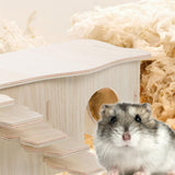 Multi-Storey Small Animal Mechanism Wooden House Small Pets Exercising Toy Wooden Cage Tube Toy V1370-AZ4-00589