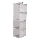 Hanging Closet Organizer and Storage 4-Shelf Shelves Wardrobe Clothes Organization Closets Shelf V1192-AZ-W-14752