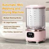 Portable Mini Washing Machine with Spin Dry & UV Sterilization 3L Capacity, Wash, Rinse, V1107-CS-MNXYJF
