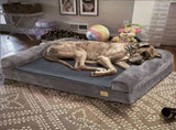 Deluxe Plush Orthopedic Dog Bed XXL - Waterproof Bolstered Sofa Bed for Large Dogs with Removable V767-P-XD178-2XL