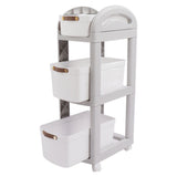 Thickened Enlarged Basket Shelf Cart Multi Layers Storage Rack Removable Floor Standing Multi Layer V1294-YM0901-3117230267312