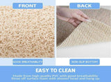 Non Slip Shower Mat PVC Loofah Foot Scrubber With Drainage Holes Fast Drying Bathroom Tub Floor Mat V1237-ZY-807-251