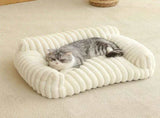 white Comfortable Cat Sofa, Cute and Soft Cat Bed, Cat House Breathable Cat Sleeping Basket, V1102-MSF001
