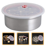 Multifunctional Jar Stainless Steel Canisters Sets for Kitchen Counter 1Set V1369-AZ3-W-18260