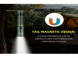 powerful rechargeable magnetic outdoor lighting, long-range V1102-124-74568-BLK-12W