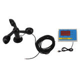 Tower Crane Anemometer Wind Speed Alarm USB 3 Fan Blades Accurate Aluminium Alloy Power Failure V1294-YM0706-3111230216211