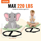 VEVOR Elephant Kids Spinning Chair 220 lbs Sensory Swivel Chair Seat Green V952-ETZYYXLS100KTGOBNV0