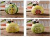Fruit Shaped Ceramic Seasoning Jar Olive Set with Lid and Spoon V1369-AZ3-W-18423